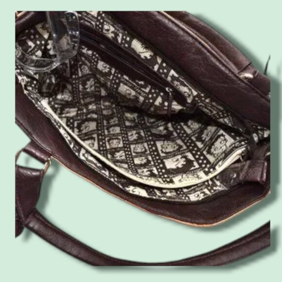 NWOT Betty Boop Shoulder Bag Tote Vegan Leather Rhinestones - Picture 10 of 13